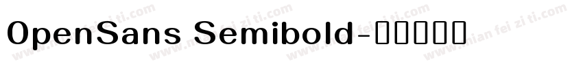 0penSans Semibold字体转换